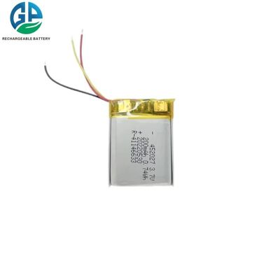 3.7V 200mAh KC πιστοποιημένη επαναφορτιζόμενη μπαταρία πολυμερούς λιθίου με συρματικό σύνδεσμο PCM