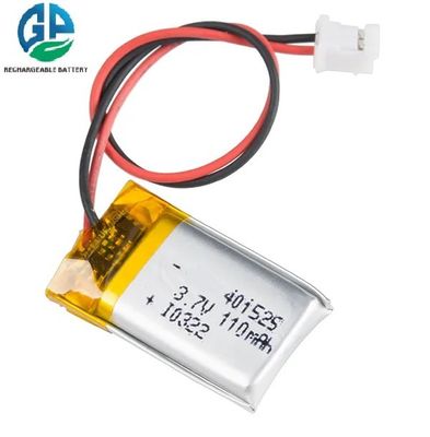 401525 Αναφορτιζόμενη μπαταρία 110mAh 3.7V KC IEC62133 Εγκριθείσα μπαταρία πολυμερούς λιθίου