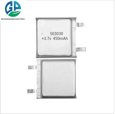 503030 3.7V 450mAh μπαταρία πολυμερούς λιθίου με 500 φορές κύκλο ζωής για συσκευές ομορφιάς