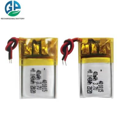 Μικρή μπαταρία με pcb και σύνδεσμο σε απόθεμα Li Polymer 3.7 V μπαταρία 401015 25mAh 40mAh Lipo μπαταρία