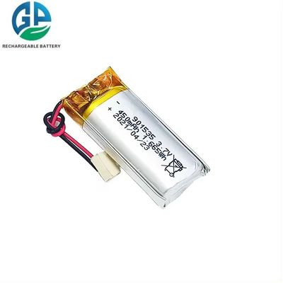Πακέτο μπαταρίας πολυμερούς λιθίου 450mAh 3.7V με 500 φορές διάρκεια κύκλου για μικροδιαστάσεις συσκευές
