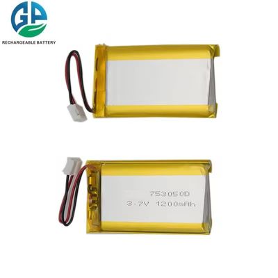 Gpe 753050 3.7v 1200mah επαναφορτιζόμενη μπαταρία πολυμερούς λιθίου KC Εγκρίθηκε