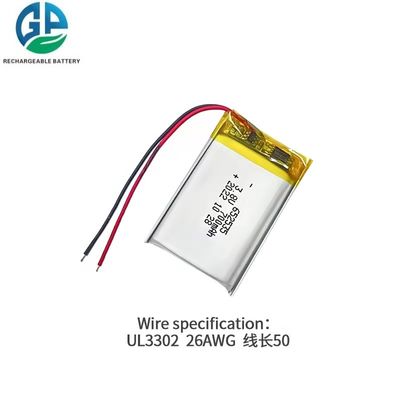 KC IEC62133 Υψηλής ποιότητας 3.8V 700mah 652535 Lithium Polymer Battery Pack 500 φορές διάρκεια κύκλου