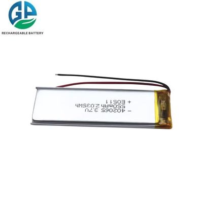 Η μπαταρία υψηλής ταχύτητας εκφόρτισης 550mAh 3.7V 30C Max60C KC 402065 550mah 3.7v μπαταρία πολυμερούς λιθίου για ηλεκτρονική συσκευή