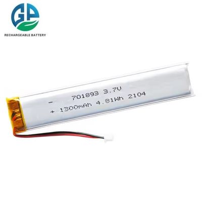 Μεγάλος ρυθμός εκφόρτισης 1300mAh Λί πολυμερή μπαταρία με προστασία από υπερφόρτιση επαναφορτιζόμενη μπαταρία λιθίου