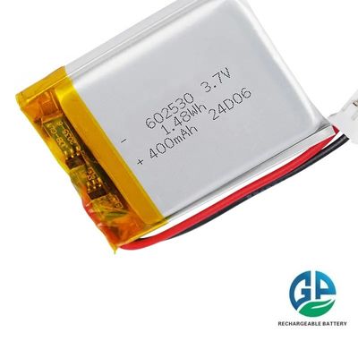 KC Υψηλή χωρητικότητα 500mah 3.7 V μπαταρία πολυμερούς ιόντων λιθίου 500 φορές Lp602530 Για έξυπνο ρολόι & ακουστικό ακουστικών