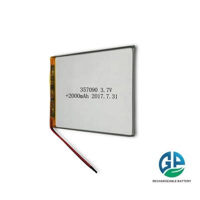 Συστοιχία μπαταρίας πολυμερών λιθίου 3.7V 500mAh με κύκλο ζωής 500 φορτίσεων για συσκευές ομορφιάς