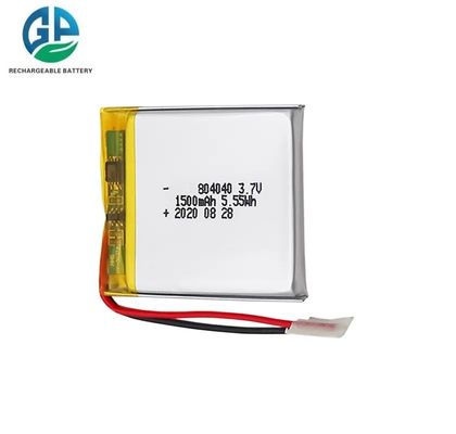 804040 Μέγεθος 3.7V 1500mAh Μπαταρία Πολυμερών Λιθίου Υψηλής Ροής Εκφόρτισης Επαναφορτιζόμενη Μπαταρία Lipo