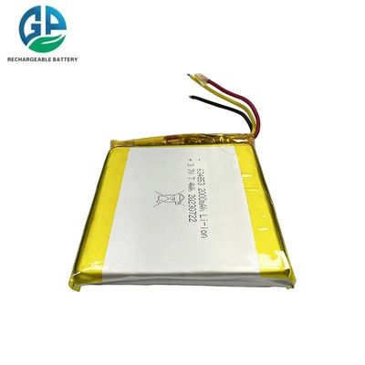3.7V 2000mAh μπαταρία πολυμερούς λιθίου με 500 κύκλους ζωής