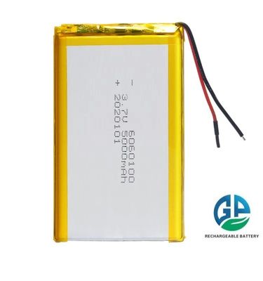 Υψηλής χωρητικότητας 5000mah 3.7 V Λιθιοϊοντική Πολυμερή Μπαταρία Λιθιοϊοντική Πολυμερή Μπαταρία 3.7V 5000mah 6060100 Λιθιοϊοντική Πολυμερή Μπαταρία 5000mAh