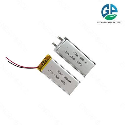 Επαναφορτιζόμενες KC CE 3.7v 1000mah Lipo Μπαταρίες Lithium Polymer Battery Pack 602560 1000mah Li-polymer Μπαταρία