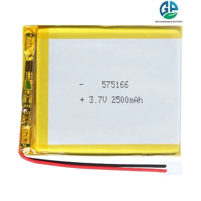 Μεγάλη χωρητικότητα 2500mAh 3.7V μπαταρία πολυμερούς λιθίου με 500 φορές διάρκεια κύκλου