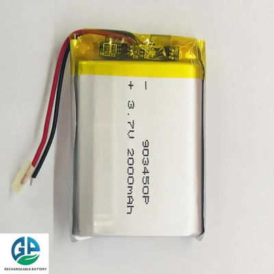 Υψηλός ρυθμός εκφόρτισης 2000mAh Λιθιοποιημένη μπαταρία πολυμερούς με 500 φορές κύκλο ζωής μπαταρία Lipo