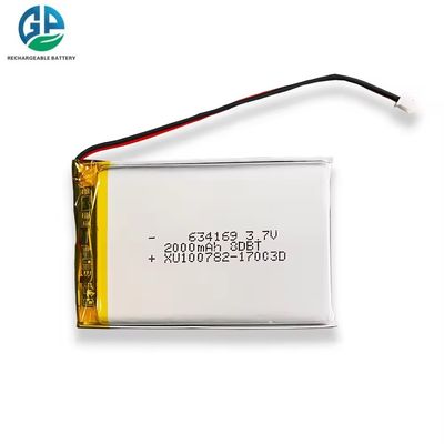 Μπαταρία λιθίου πολυμερούς 2000mAh 3.7V με κύκλο ζωής 500 φορτίσεων για ηλεκτρικά περονοφόρα