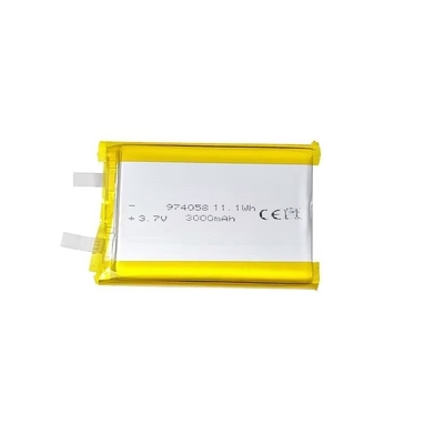 Η μπαταρία με υψηλό ρυθμό εκφόρτισης 3.7V 3000mah 30C Max60C επαναφορτιζόμενη μπαταρία Lipo 974058 3.7V 3000mAh για Drone