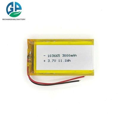 ΚΕ Εγκρίθηκε 3.7V 3000mAh μπαταρία πολυμερούς λιθίου LiPo επαναφορτιζόμενη μπαταρία για μικρές οικιακές συσκευές