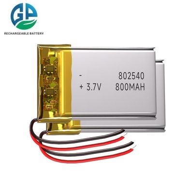 3.7V 800mAh Lithium Polymer μπαταρία Pack με 500 φορές κύκλο ζωής για ομορφιά συσκευές