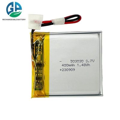 Μεγάλη χωρητικότητα 400mAh Li Ion Polymer μπαταρία 503030 KC Πιστοποιημένη μπαταρία Lipo για Smart Watch