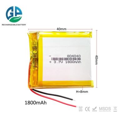Αύξητη ταχύτητα εκφόρτισης μπαταρία 30C Max60C επαναφορτιζόμενη 6.6wh μπαταρία πολυμερούς λιθίου 1800mah 804040 τσάντα επαναφορτιζόμενη για παίκτες παιχνιδιών χειρός