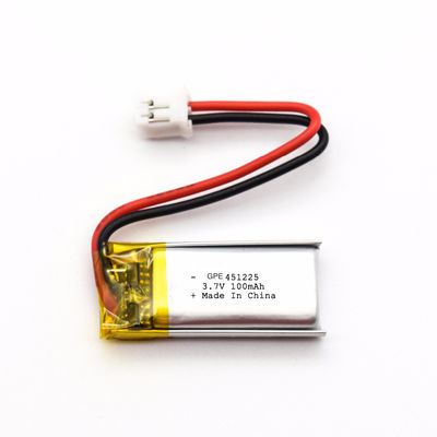 Εγκεκριμένη κατά IEC62133 Μπαταρία Lipo Lithium Polymer 3.7V 100mAh για Καταναλωτικά Ηλεκτρονικά