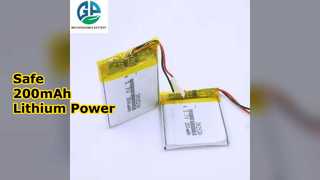 Μπαταρία λιθίου 200 mAh: Τροφοδοτήστε τις συσκευές σας με ασφάλεια